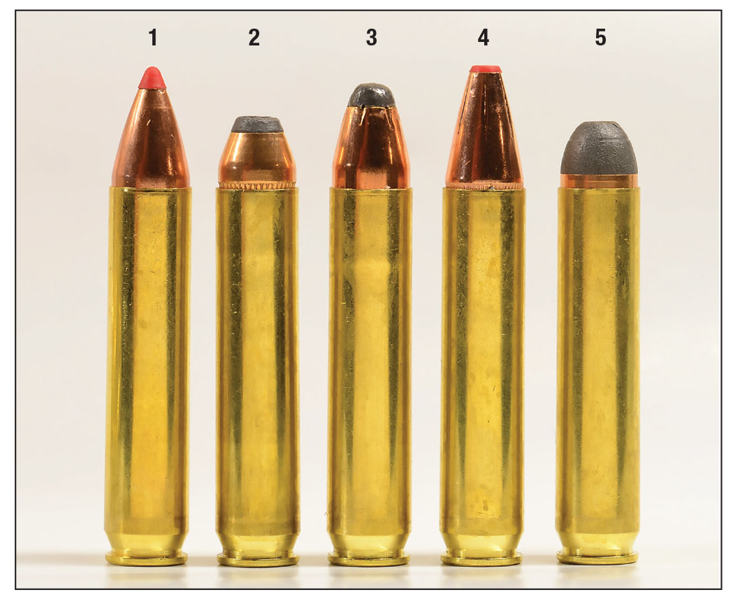 Loads included were: (1) Hornady factory 165-grain FTX, (2) Northern Precision 150 grain, (3) Winchester 180-grain Power Point, (4) Hornady SUB-X 250 grain and (5) Northern Precision 200 grain.